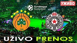 PANATINAIKOS - PARTIZAN UŽIVO *2025–26 EuroLeague* #euroleague
