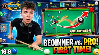 The "Noob" Angle: Absolute BEGINNER vs. 8 BALL POOL PROS! (I’m So Sorry)