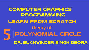#ugc #net #Computer #Graphics #mdu #sukhvinder #deora Lesson 5: Theory Drawing a Polynomial Circle