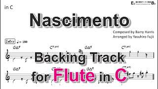 Nascimento - Backing Track with Sheet Music for Flute in C