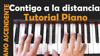 Contigo a la distancia - Tutorial Piano chords