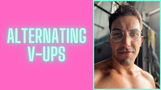 Alternating V-Ups | K's Exercise Library: Abs