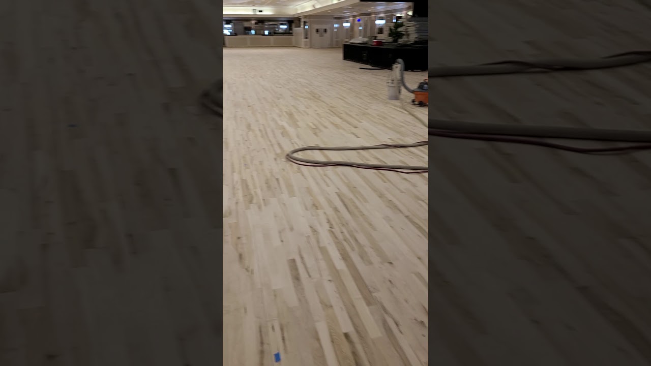 Buffing Maple Flooring