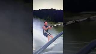 Barefoot skiing Taylor Bay  Augusta  Arkansas