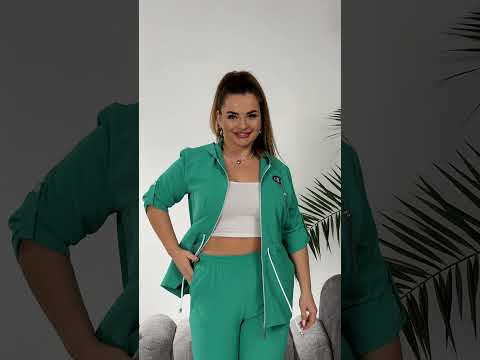 Жіночий прогулянковий костюм великих розмірів, видео 3