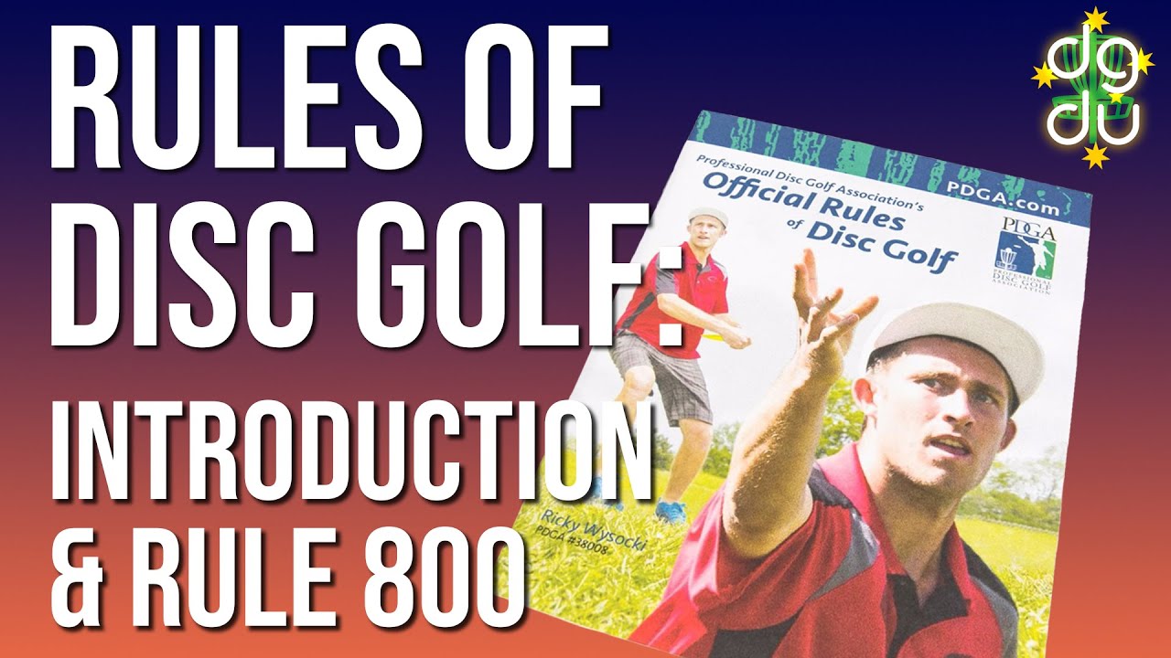 Rules of Disc Golf A Visual Guide Introduction & Rule 800 YouTube