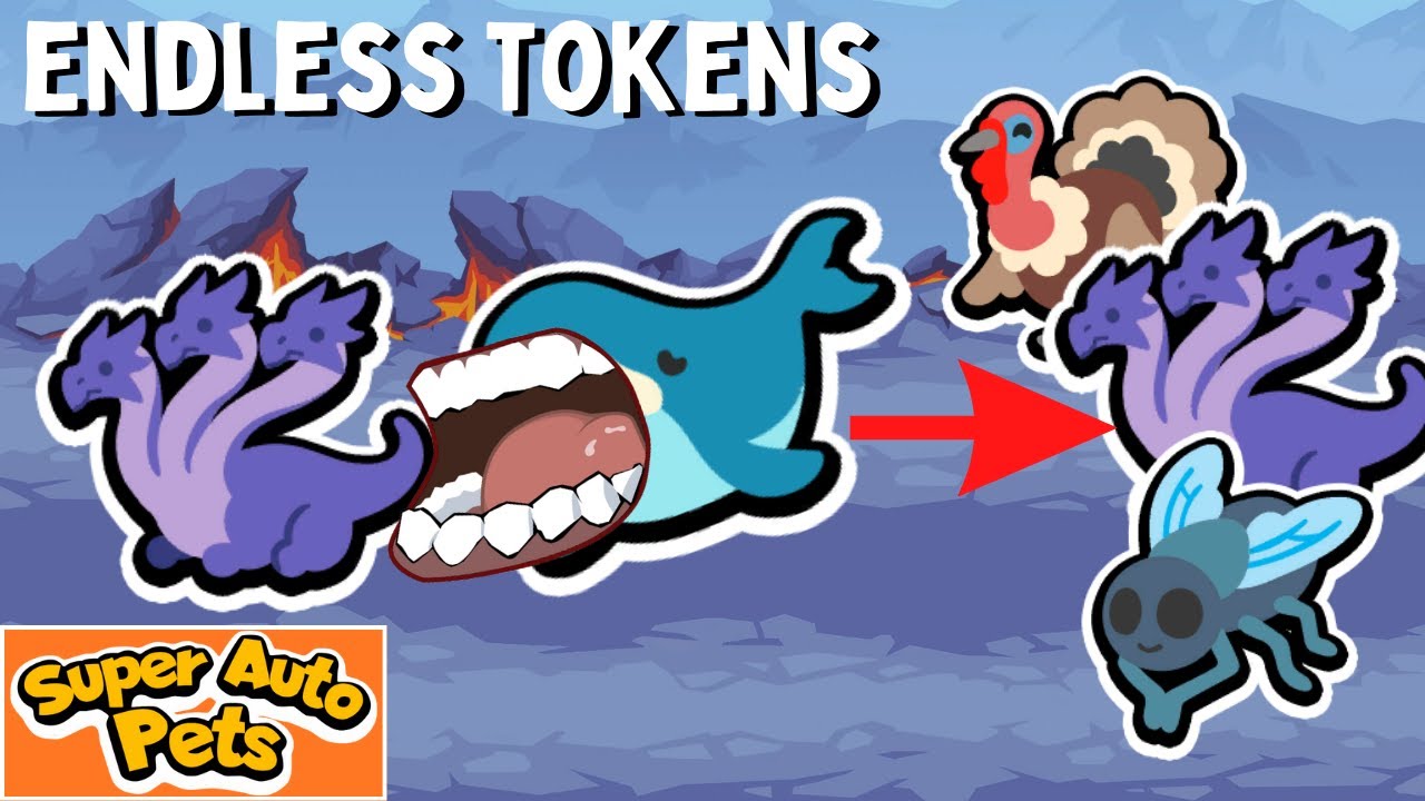 WHALE HYDRA TOKEN CARRY | [Super Auto Pets]