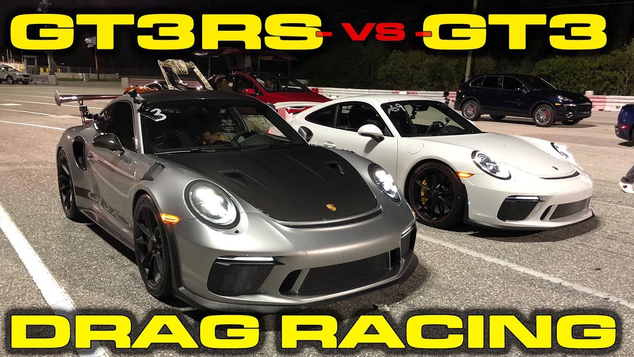 27 To 60 Mph Porsche Gt3rs Vs Gt3 Drag Racing 14 Mile With Vbox Data And Launch Control