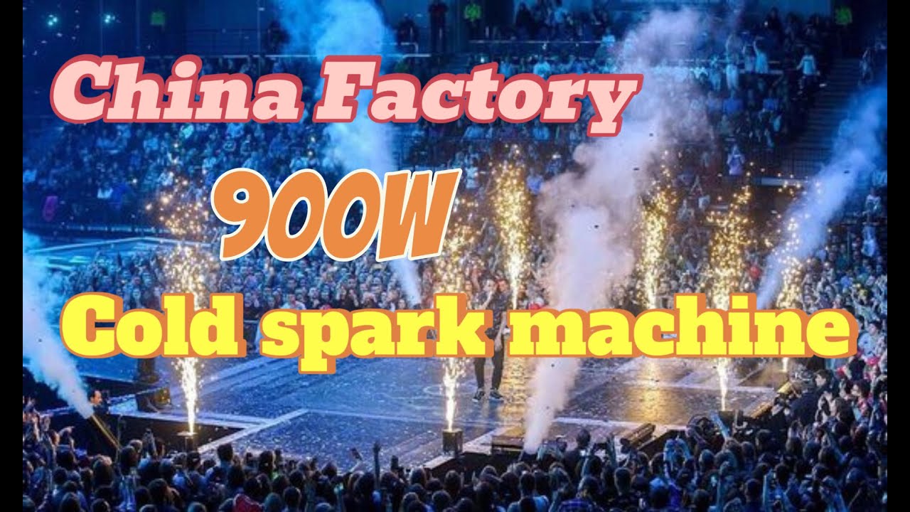 900W Cold spark machine. China manufacturer, Top 1 for 12 years. 1 year warranty. Firewoks machine.