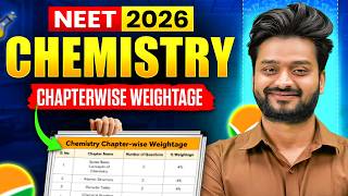 NEET 2026 Chemistry Chapter-wise Weightage 🔥 Most Important Chapters for #neet2026