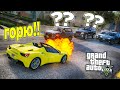 ОН ЕЗДИТ НА ГОРЯЩЕЙ ФЕРРАРИ ПО ГОРОДУ! СЕКРЕТНЫЕ АГЕНТЫ В GTA 5 ONLINE!