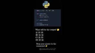 Day 9 🐍 | Can You Guess This Python Output 🧠🔥 #python #shorts
