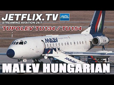 Malev Hungarian Airlines Onboard The Tupolev Tu134 Tu154