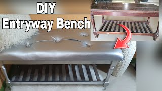 #diyentrywaybench #tuftedentrywaybench #mudbenchdiy  TUFTED ENTRY WAY BENCH DIY