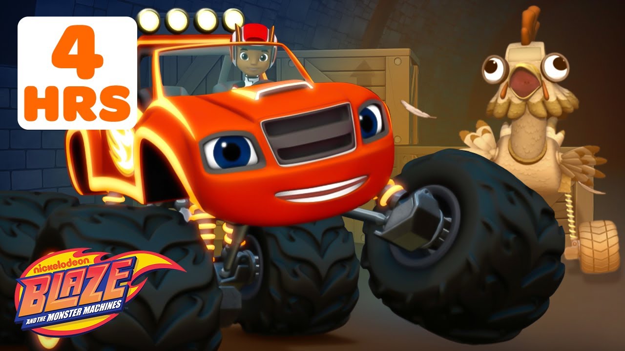 4 ЧАСА гонок и спасательных миссий с Blaze! 💡 | Blaze and the Monster Machines