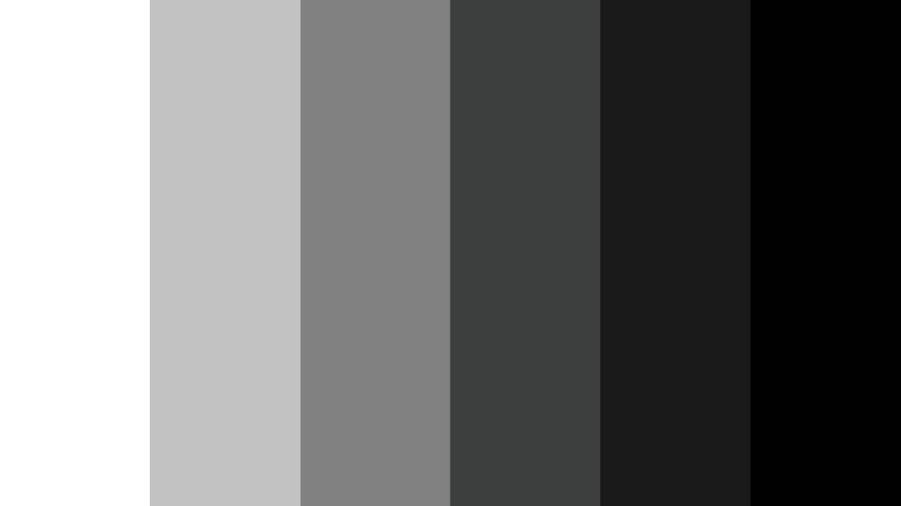 Grayscale Test – 25% Steps from White to Black | Monitor Contrast Check ...