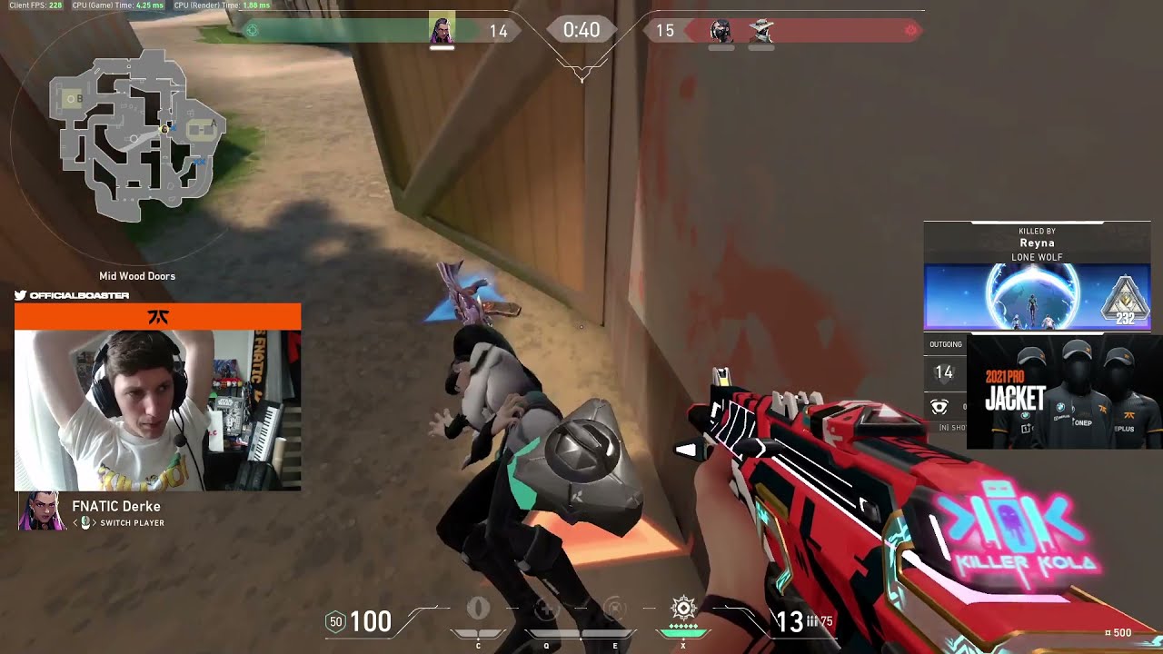 VALORANT FNC BOASTER SINGS Instead of RAGING