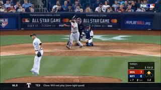Sandy Leon Hits A Ball To New Jersey