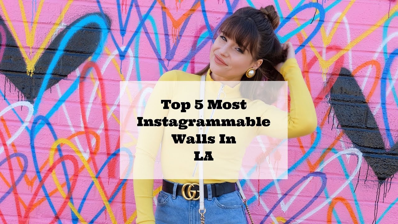 Top 5 Most Instagrammable Walls In Los Angeles - YouTube
