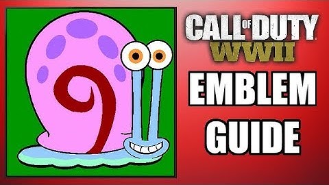 COD: WW2 - GARY THE SNAIL! - Emblem Guide (SpongeBob SquarePants!)