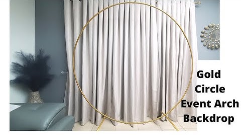 Round Gold Circle Event Arch Backdrop Unboxing and Setup