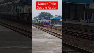 Metergauge Train + Broadgauge Train in 1 frame