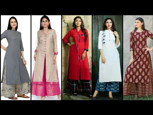 Latest# Palazzo With Kurti For Office || Simple Plazo Kurti Design  Ideas#2018 - YouTube