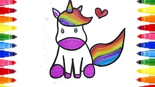 How To Draw Cute Unicorn 🦄 Drawing Easy Unicorn Drawing Tutorial Step by step Drawing