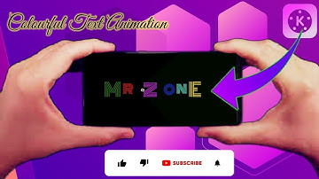 Colourful Text  Animation and blending Effect in Kine Master #tutorial #videoediting #kinemaster