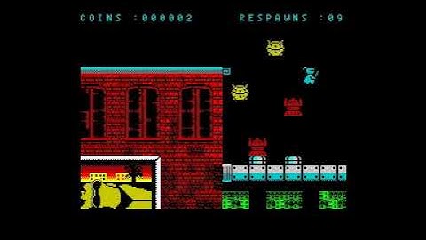 ZX Spectrum game with no name + loading screen (still a work in progress).