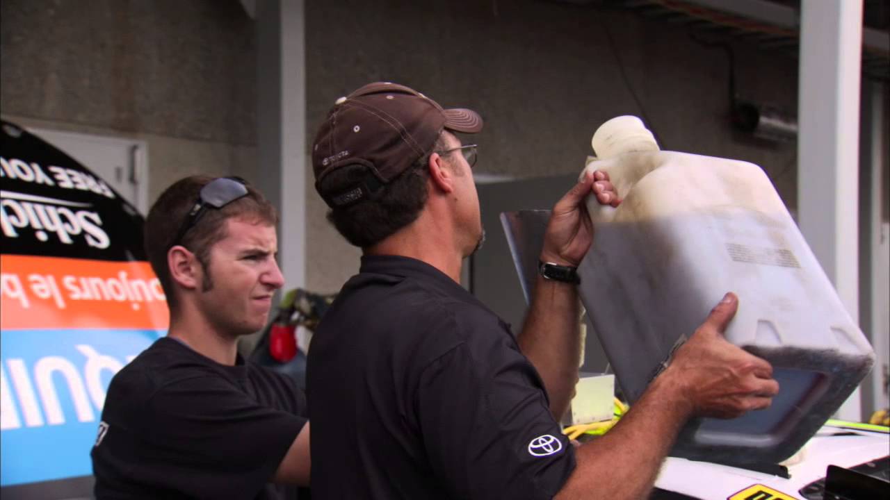 What role does oil play in a race car?