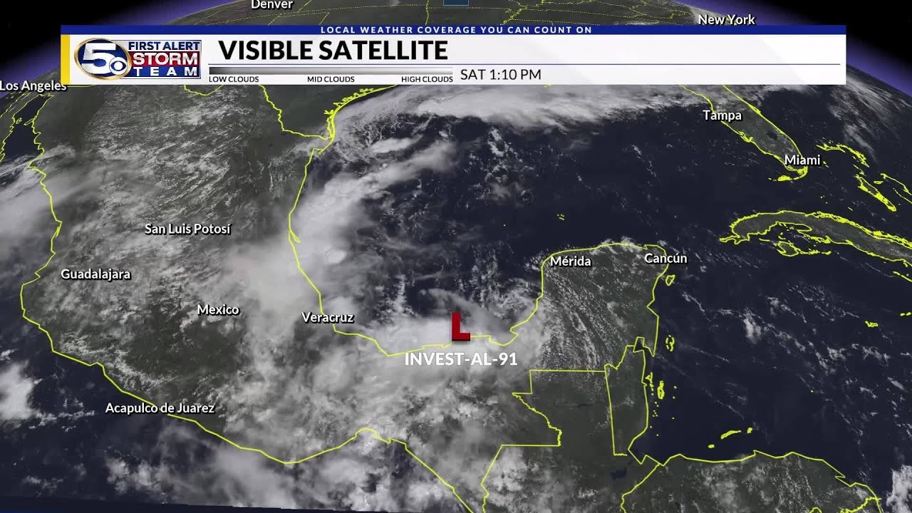 High Chance of Tropical Development in the Gulf of Mexico - YouTube