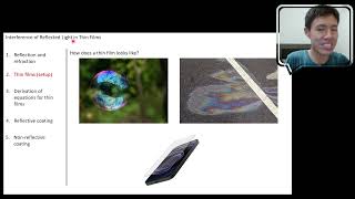(Thin film 4) How does light waves reflecting off a thin film interfere [Chapter 7: Optics]