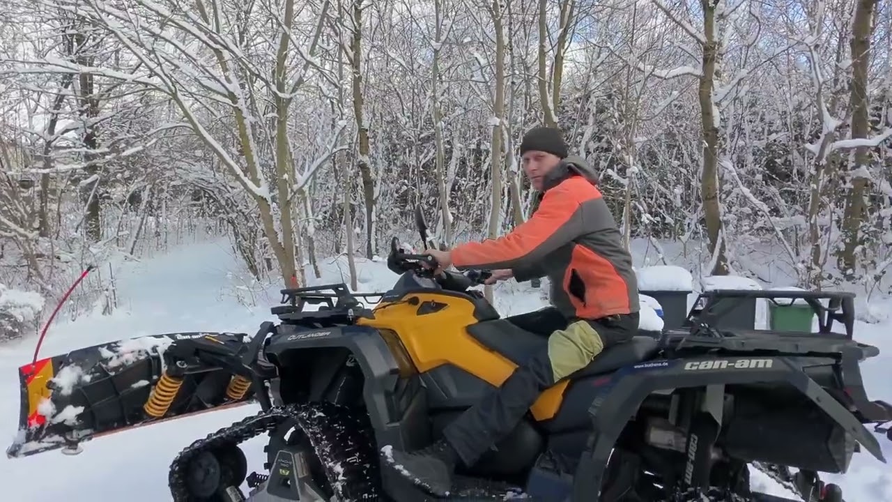 Winterdienst mit der Outlander 1000 xt-p, jetzt schon im zehnten Jahr