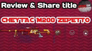 REVIEW &amp; SHARE TITLE CHEYTAC M200 ZEPETTO   GAMEPLAY POINT BLANK ZEPETTO INDONESIA