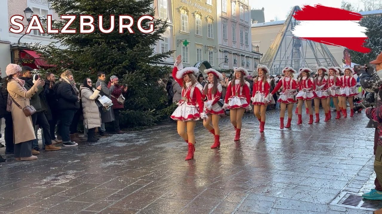 Salzburg, Austria Walking Tour | Winter Old Town & Carnival Parade (Part 1)