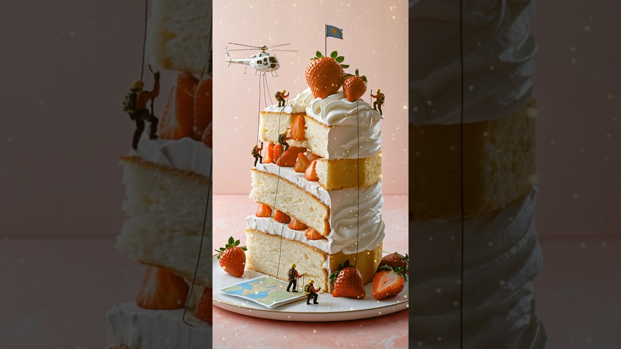 Tiny people playing with sweets🥰 