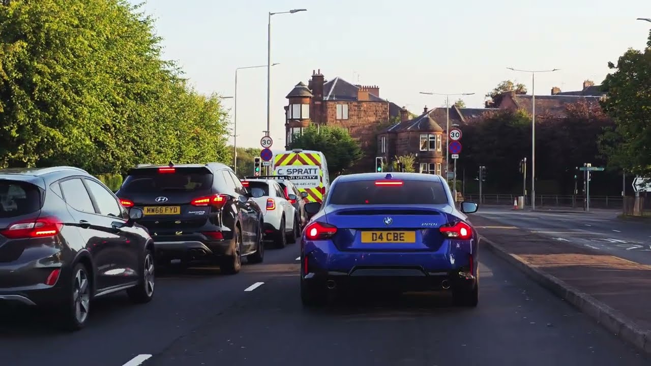 Ibrox to Anniesland Cross | 4K POV Glasgow Car Drive 25 August 2025