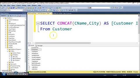 CONCAT Function in SQL Server Database 38