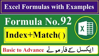 Excel Formula INDEX and Match Function