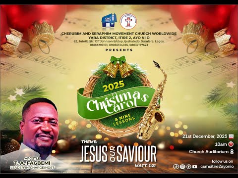 2025 CHRISTMAS CAROL SERVICE  | 21.12.25 - CSMC Itire 2 Broadcast