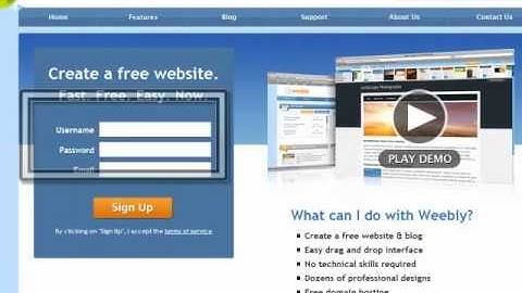 Make a Simple Website Video 1-Weebly