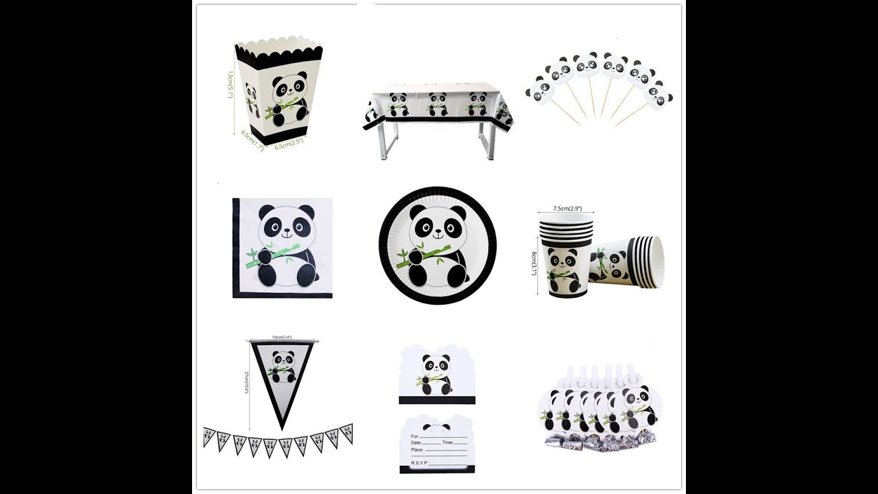 Party Tableware napkins plates cups flags small MOQ  supplies