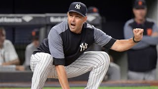 Aaron Boone imitates Catcher after being Ejected