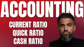 Current Ratio vs Quick Ratio vs Cash Ratio
