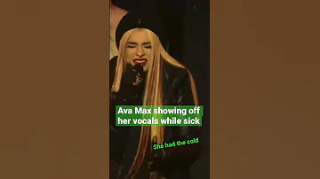 Ava Max’s “Alone pt. 2” performance while sick