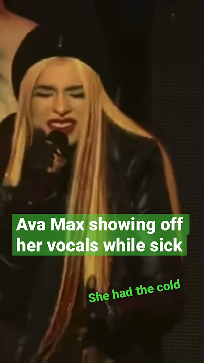 Ava Max’s “Alone pt. 2” performance while sick