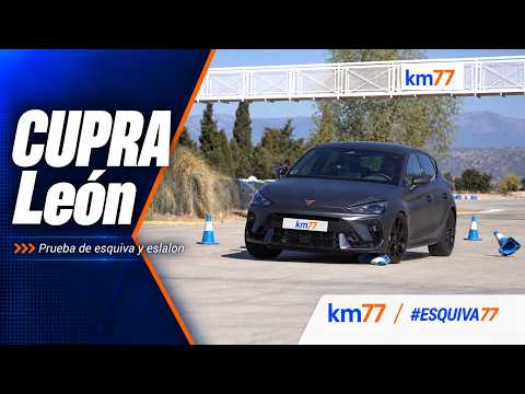 CUPRA León 5p VZ 325. El tracción delantera más potente de CUPRA a prueba en la esquiva y eslalon.