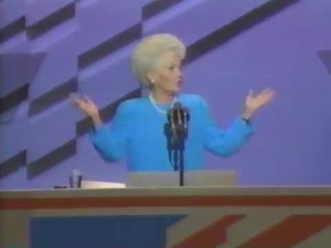 Gov. Ann Richards speaks at the 1988 Democratic Co...