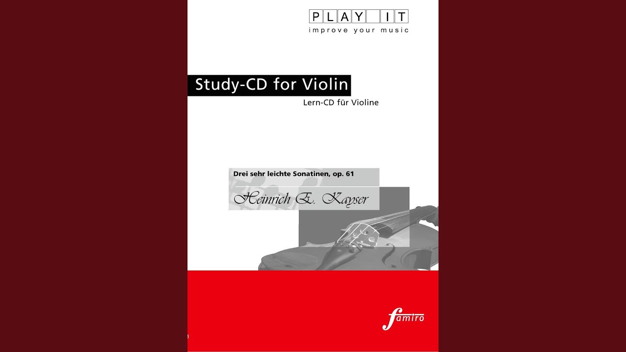 Sonatine I: Allegro (Piano Accomp. - metronome: 1/8 = 104 - a' = 443 Hz)